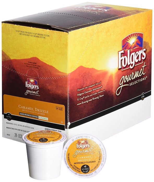 FOLGERS CARAMEL DRIZZLE K CUP COFFEE 48 COUNT by Folgers N6