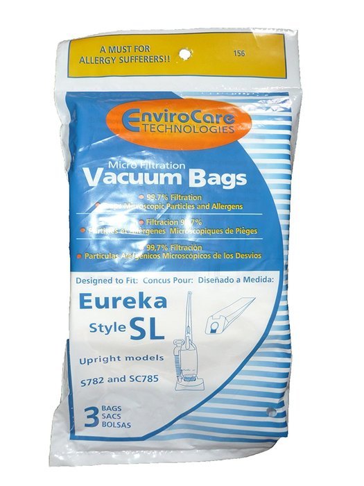 6 Eureka Sanitaire Type SL Vacuum Bag, Commercial Mini Upright Vacuum Cleaners, S782, SC785, S782A, S782A-1, SC785A...