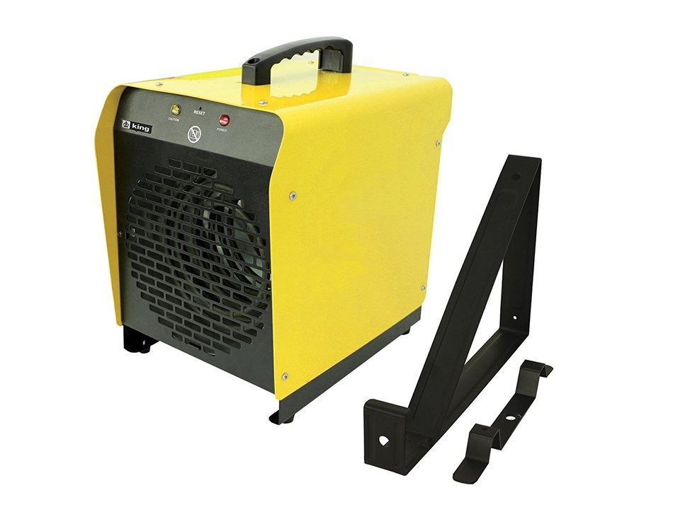 King Electric PSH2440TB 240-Volt, 4000-Watt Portable Garage Heater with Thermostat and Mounting Bracket