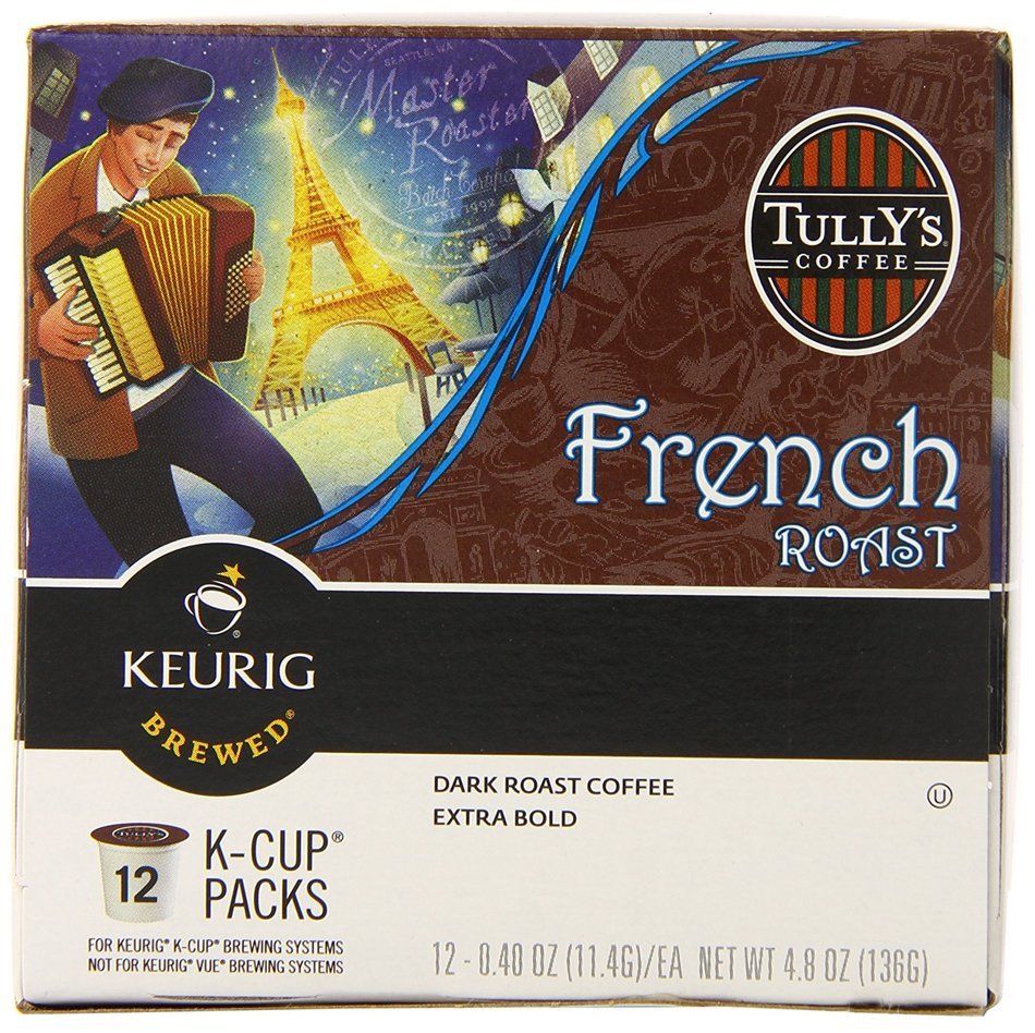 Tully's Coffee French Roast, Keurig K-Cups, 72 Count N50