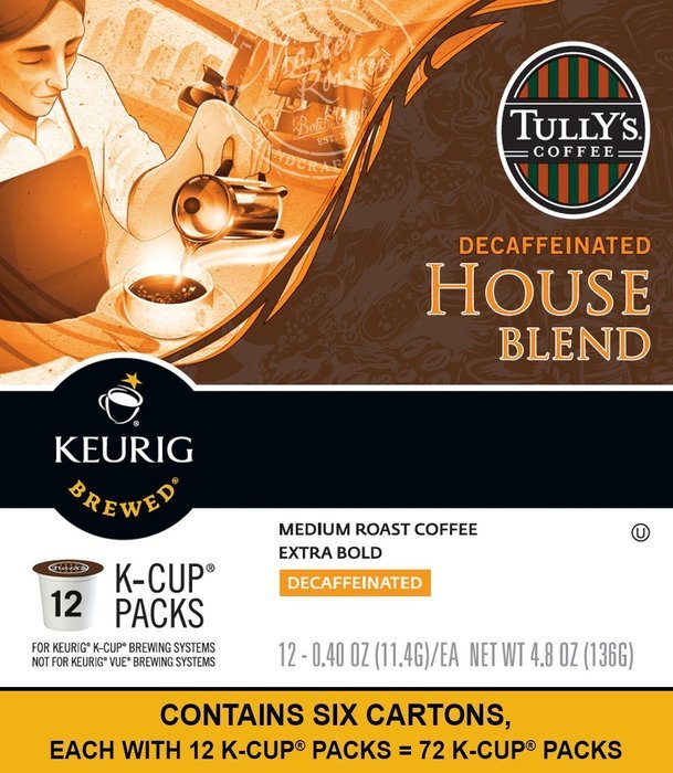 Tully's Coffee French Roast, Keurig K-Cups, 72 Count N53