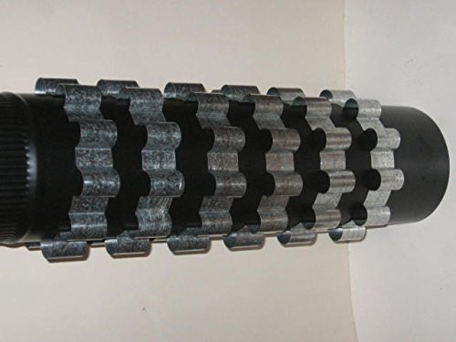 6 heat Reclaimer / Radiators for 6 inch Dia. wood stove pipe. Flue / stack exchanger N3