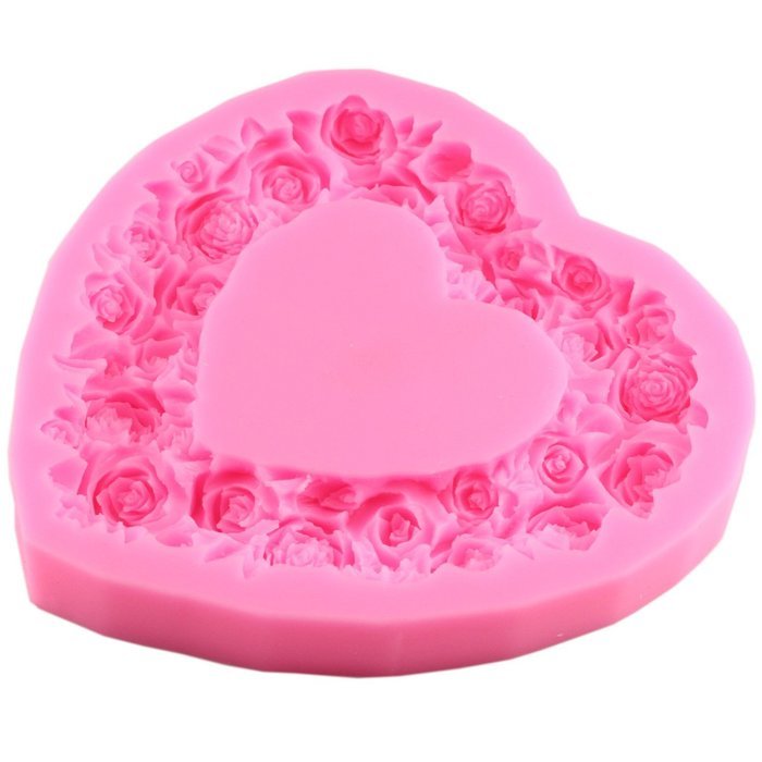 Mujiang Large Size Rose Fondant Cake Decorating Jello Clay Chocolate Silicone Molds