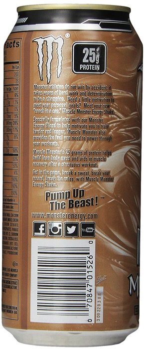 Muscle Monster, Chocolate, 15 Ounce (Pack of 12) N10