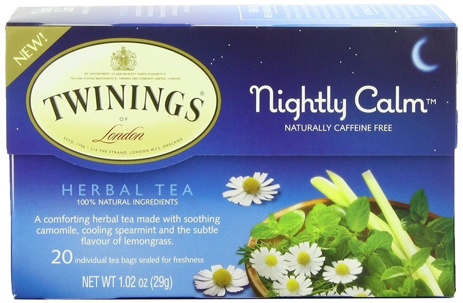 Twinings Pure Peppermint Herbal Tea, 1.41 Ounce Box, 20 Count N63