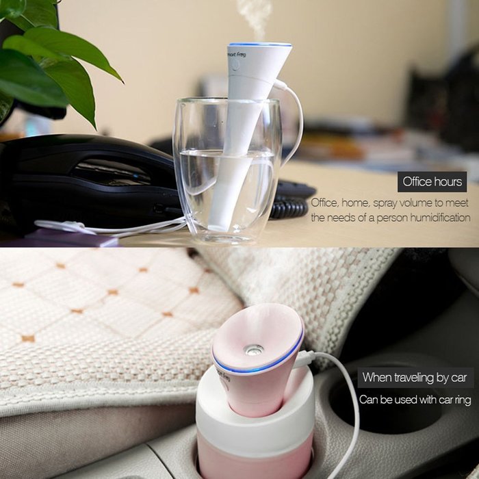 Mini Humidifier By Smart Frog&reg; - Portable Humidifier - Travel Humidifier - Personal Humidifier - USB Humidifier... N2