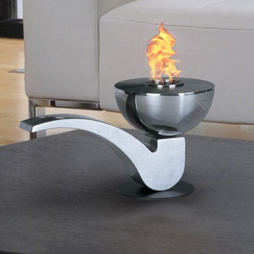 Pureflame Pipe Mobile Fireplace N2