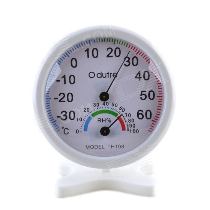 Jieweixin&reg; Mini Multifunction Indoor & Outdoor Centigrade Round Hanging Dial Thermo-Hygrometer Household Electronic... N5