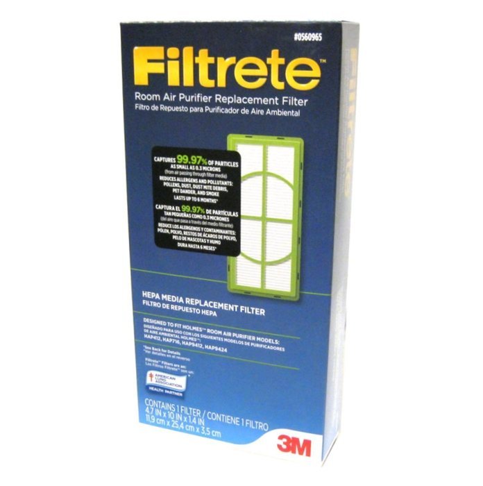 2 Pk Filtrete #0560965 Room Air Purifier Replacement Filter, Hepa Media, Each Lasts 6 Months N4