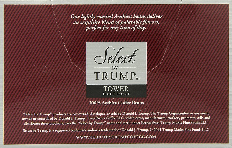 Select by Trump Tower Coffee Single-Cup Coffee for Keurig K-Cup Brewers, 12 Count N6
