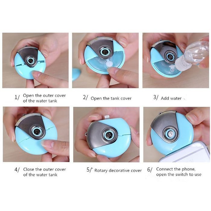 Sizet Mini Portable Skin Care Girls Beauty Products for Face Steam Facial Spa Moisturizers Air Purifier Humidifier... N3