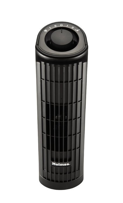 Holmes HTF1363B-BU 2-Speed Oscillating Mini Tower Fan, 13-Inch N2