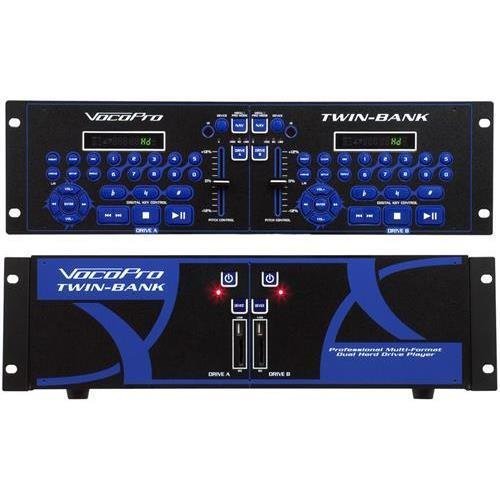 VOCOPRO TWIN-BANK Professional Multi-Format Dual Hard Drive Player N2
