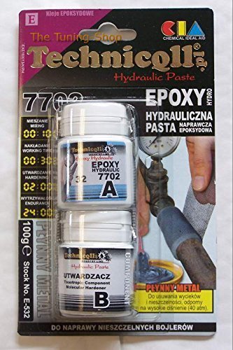 Technicqll 100G Epoxy Hydraulic Paste For Repair Of Damaged Pipes Leaks In Central Heating System Water And Sewerage N2