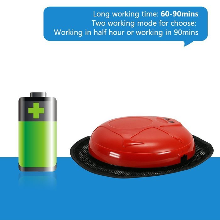 Floor Mopping Robot Pet Hair Robotic Cleaner with Replacement Cleaning Mop Cloth (Blue) N8