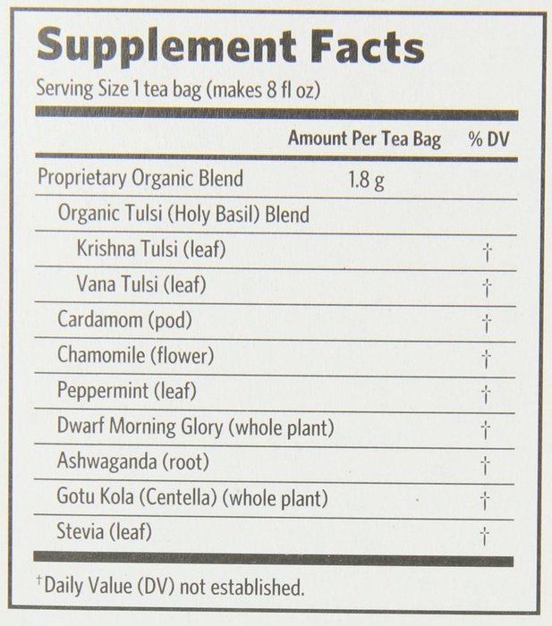 Organic India Organic Tulsi Herbal Tea, Tulsi Sleep, 18 Tea Bags (Pack of 6) N2
