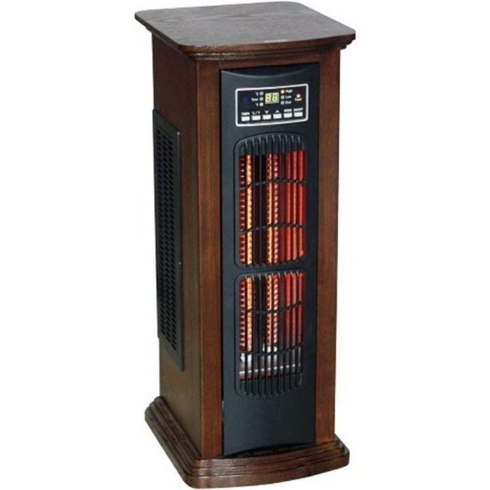 American Comfort ACW0065WE 1500-watt Tower Infrared Heater, Espresso