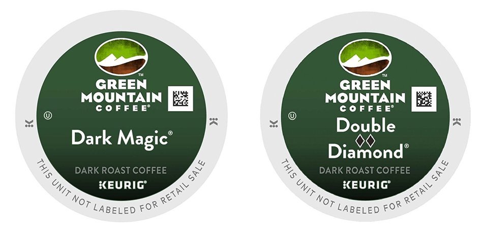 Green Mountain Coffee -- DARK MAGIC & DOUBLE BLACK DIAMOND -- Extra Bold Variety Pack 48 K-Cups for Keurig Brewers N3