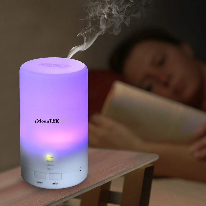 GPCT Essential Oil Diffuser, 50ml USB Powered with Timer and 7 Colorful LED Lights N5