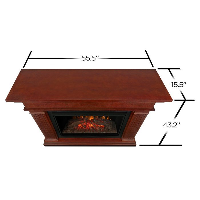 Real Flame 8070E-W Kennedy Grand Electric Fireplace, Large, White N5