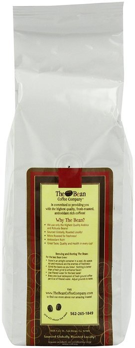 The Bean Coffee Company Le Bean (Dark French Roast, Decaffeinated), Ground, 16-Ounce Bags (Pack of 2) N2