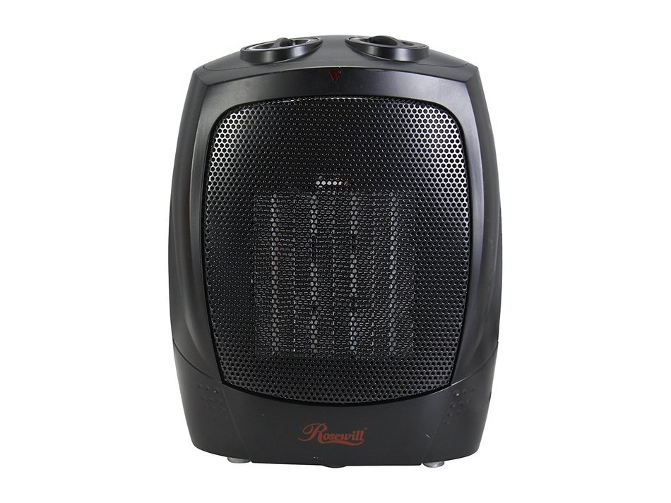 Rosewill RHAH-13001 1500W Quick Heat Ceramic Heater with Safety Tip Over Switch N4