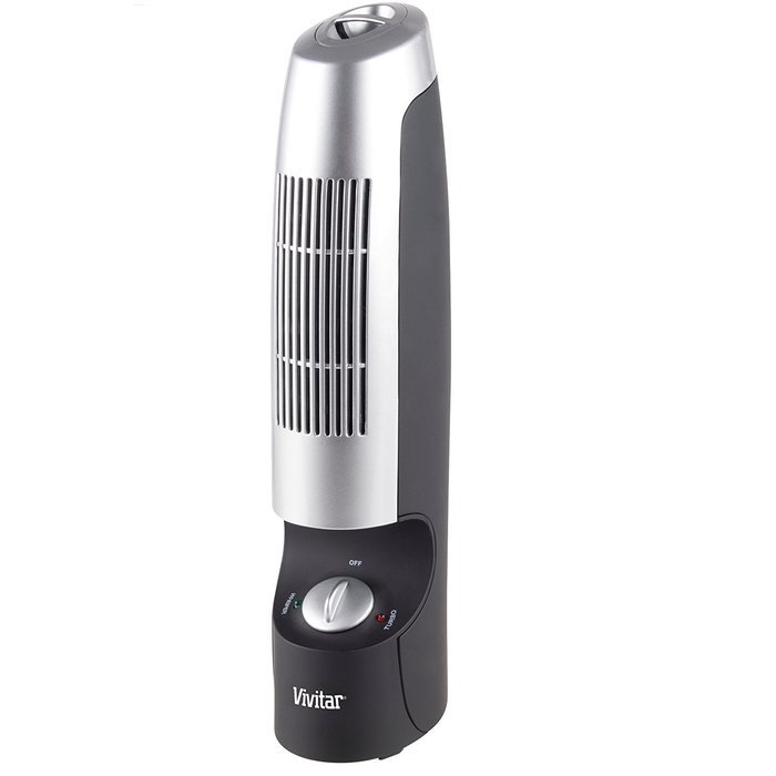 2 Speed Operations Quiet Desktop Air Purifier & Ionizer XL N2