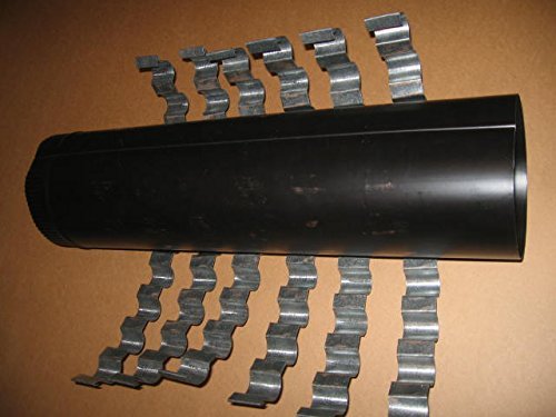 6 heat Reclaimer / Radiators for 6 inch Dia. wood stove pipe. Flue / stack exchanger N6