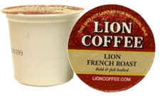 Lion Coffee French Roast for Keurig K-cup Machines (12 Cups/box) N2