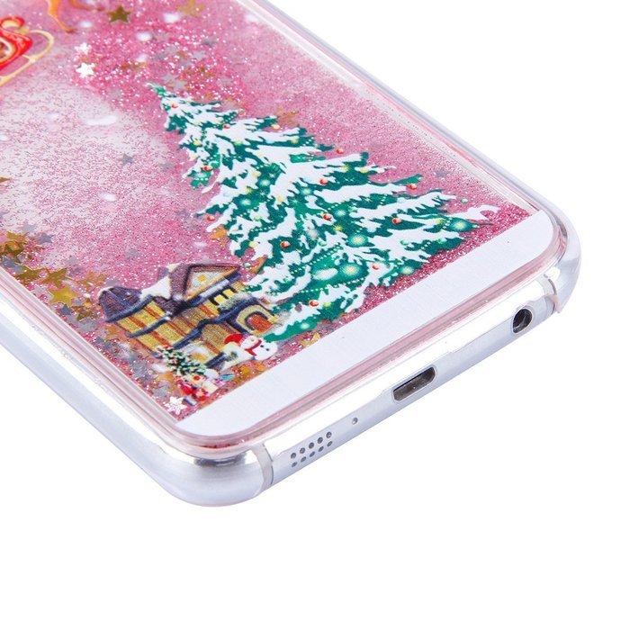 Galaxy Note 5 Case,Galaxy Note 5 Liquid Cover,PHEZEN Christmas Tree Santa Claus Design Cool Quicksand Moving Stars... N31