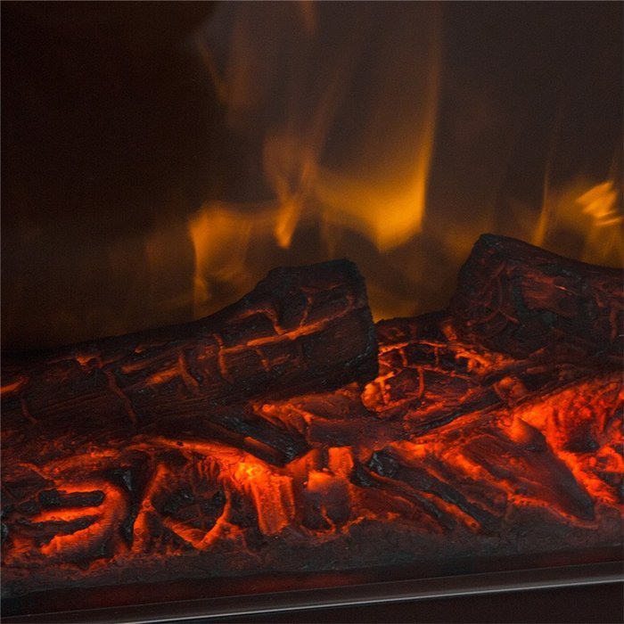 Ainfox 1500w Electric Firebox Fireplace Embedded Insert Heater Remote Control Digital LED Display Wood N4
