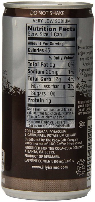 illy issimo Coffee Drink, Caff&egrave;, 6.8-Ounce Cans (Pack of 12) N43