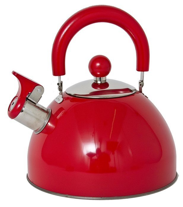 Lifetime Cooking Retro Style 2.5L Whistling Kettle Stainless Steel Green N2
