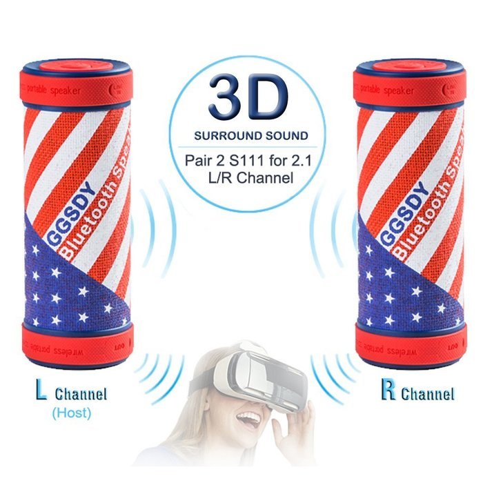 Hapyia Portable Wireless Bluetooth Speaker with Power Bank, 360-Degree 3D Stereo Surround Sound, Waterproof Shockproof...