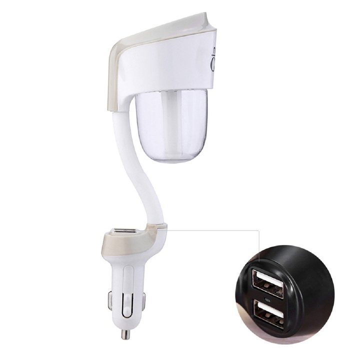 Megadream Portable Auto Off 3 in 1 Car Cigarette Charger Kit with Cool Mist Humidifiers + Essential Oil Diffusers... N13