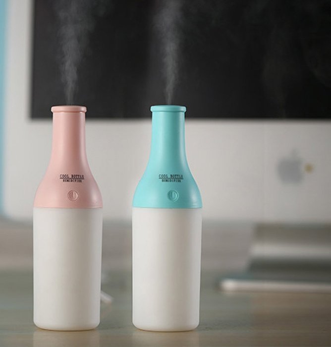RipaFire&reg; 180ml Portable Cool Bottle Design Mini USB Ultrasonic Humidifier Atomizer Atmosphere Purifier with Nightlight... N8