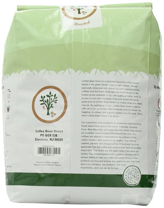 Coffee Bean Direct Decaf Colombian, Whole Bean Coffee, 5-Pound Bag N13