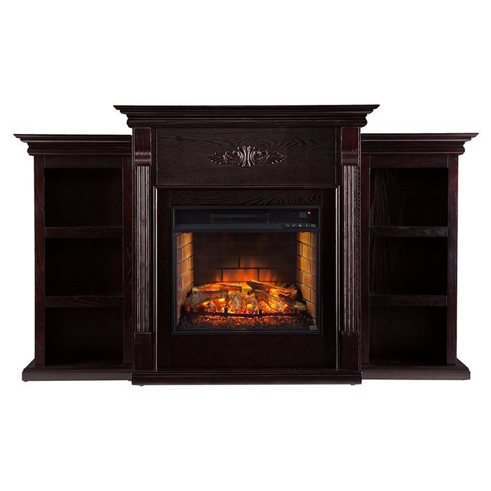 Southern Enterprises Tennyson Infrared Electric Fireplace in Ivory N4
