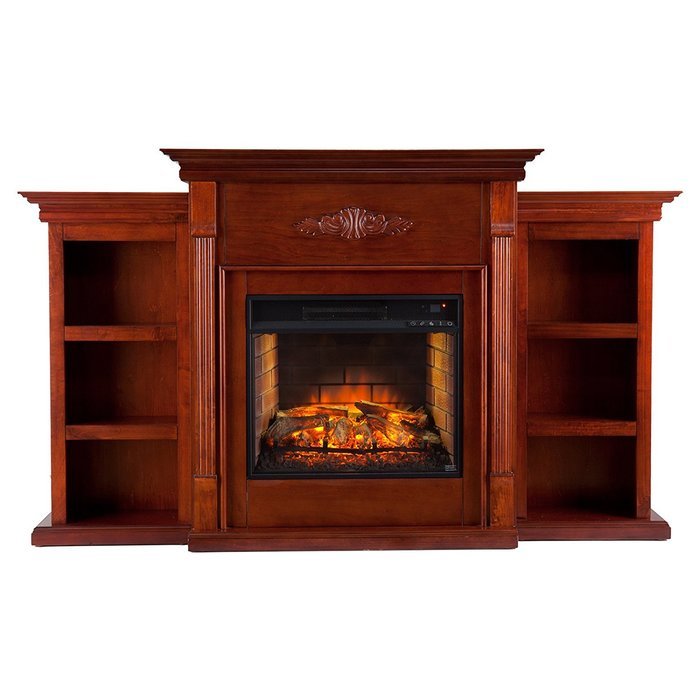 Southern Enterprises Tennyson Infrared Electric Fireplace in Ivory N5