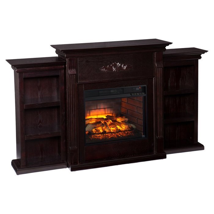 Southern Enterprises Tennyson Infrared Electric Fireplace in Ivory N7