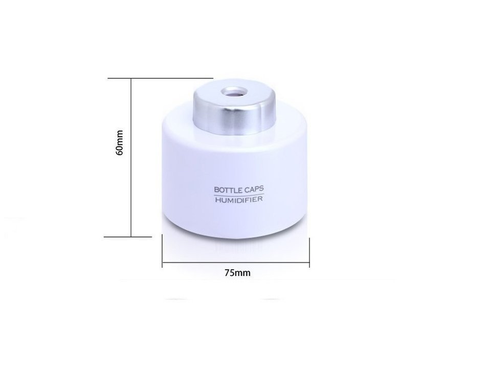 Nasis Mini Portable Bottle Cap Air Humidifier with USB Cable for Office Home AL8002
