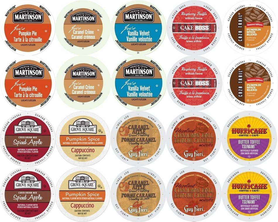 Coffee Variety Pack for Keurig K-cup Brewers, Fall Flavors (Pack of 20) N2