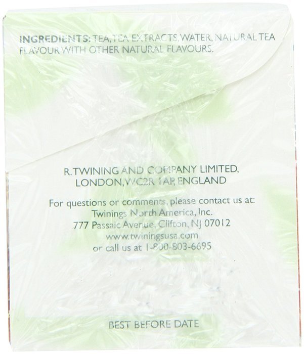 Twinings Pure Peppermint Herbal Tea, 1.41 Ounce Box, 20 Count N67