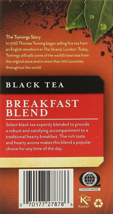Twinings Pure Peppermint Herbal Tea, 1.41 Ounce Box, 20 Count N71