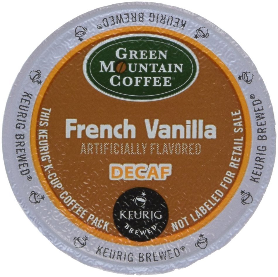 Green Mountain Coffee French Vanilla Decaf, Light Roast, K-Cup Portion Count for Keurig K-Cup Brewers, 24-Count N6