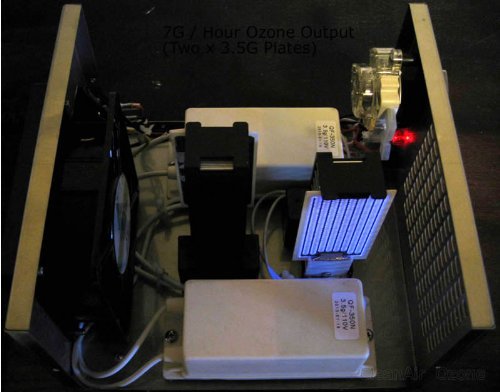 CleanAir Commercial or Industrial Stainless Steel Ozone Generator 7,000 Mg (7g) Air Deodorizer Ionizer, 120 Minute... N4