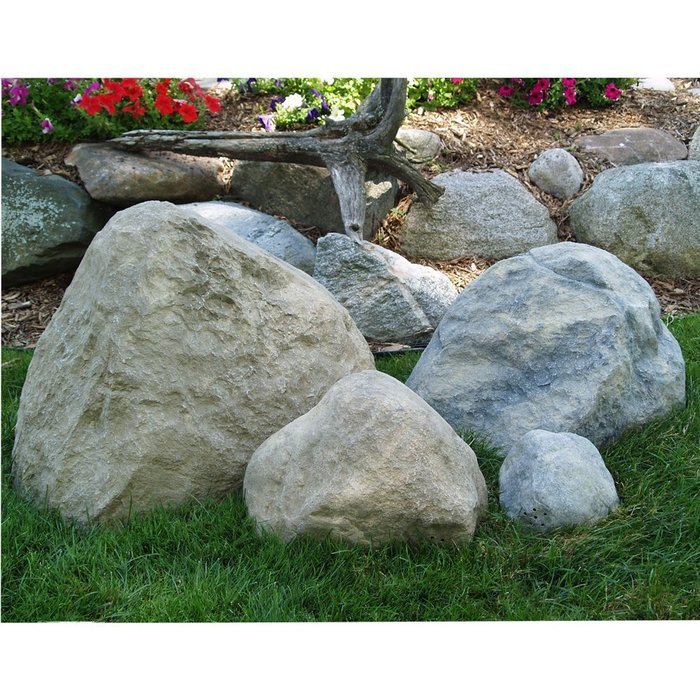 TrueRock Boulder Cover, Small, Greystone, 18"L x 16"W x 11"H N4