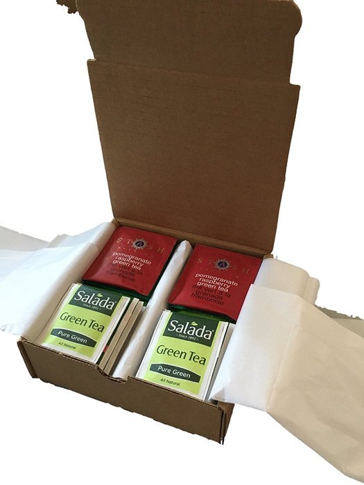 Custom Assorted Green Tea Variety Pack by AtHomePlus-- Good Earth, Salada, Bigelow, Stash, Twining Teas (40 Count...