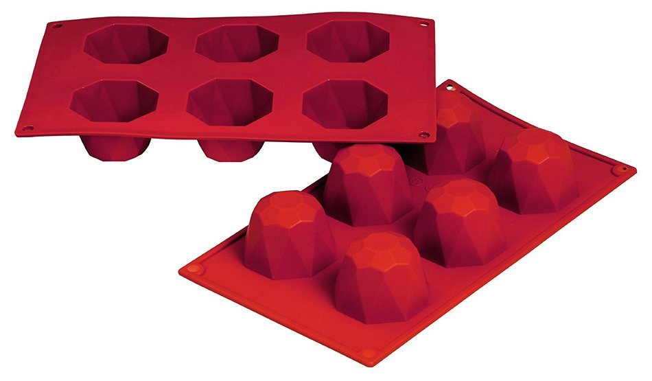 Fat Daddio's 3.1-Ounce Silicone Bakeware, Diamond / Jewel