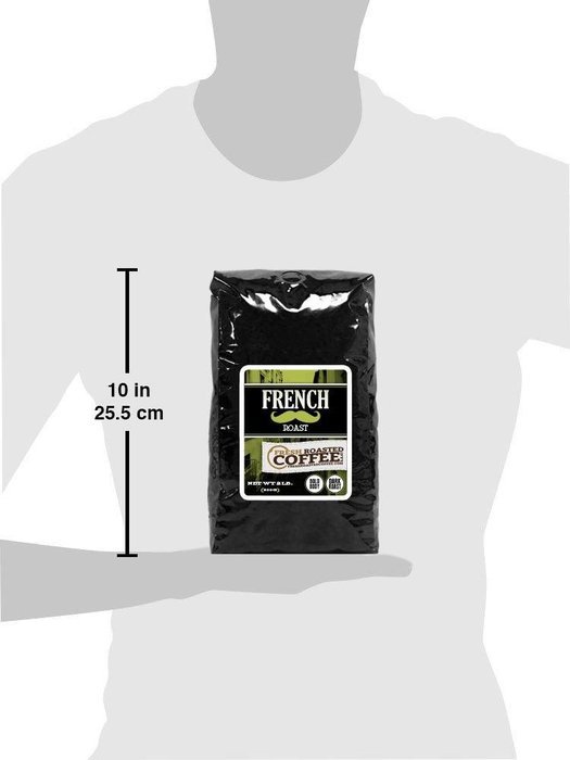 French Roast Coffee, Whole Bean, Fresh Roasted Coffee LLC. (2 lb.) N2